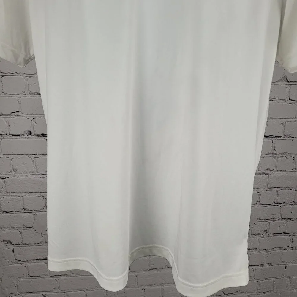 Adidas Golf Atlanta Motor Speedway White Lightweight Polo Shirt Size Large L